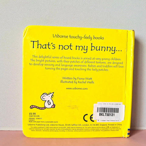 That Not My Bunny - BKLT50131