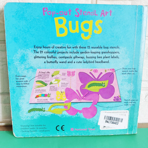 Pop Out Stencil Art Bugs - BKLT50422