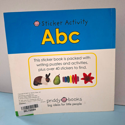 Sticker Activity Abc - BKLT50584