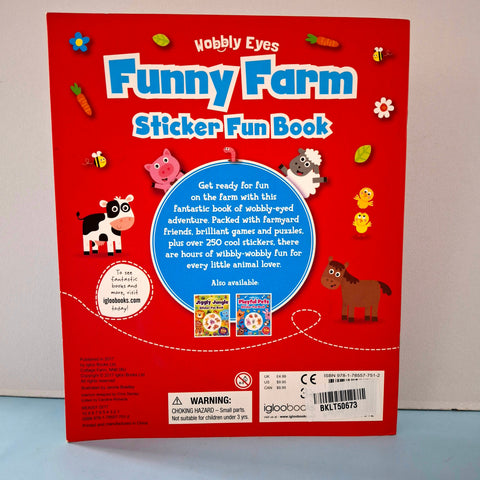 Funny Farm Stickers Fun Book - BKLT50673