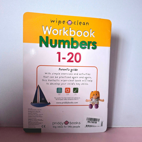 Wipe Clean Work Book Numbers - BKLT50736