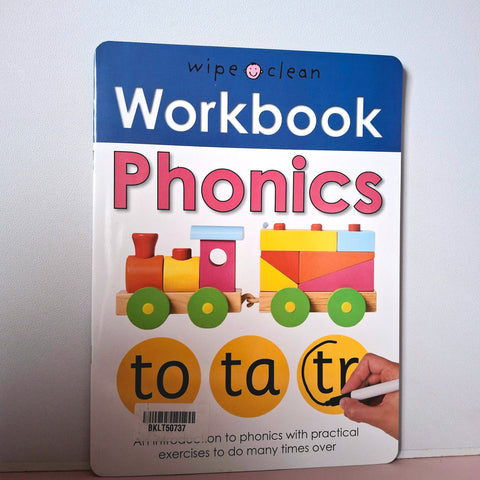 Wipe Clean Work Book Phonics - BKLT50737