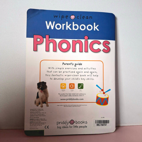 Wipe Clean Work Book Phonics - BKLT50737