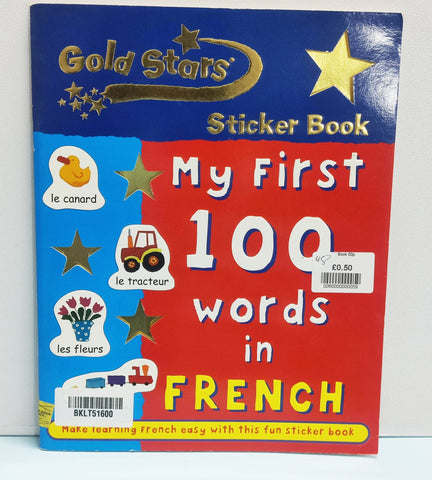 Gold Stars My Frist 100 Words In French - BKLT51600