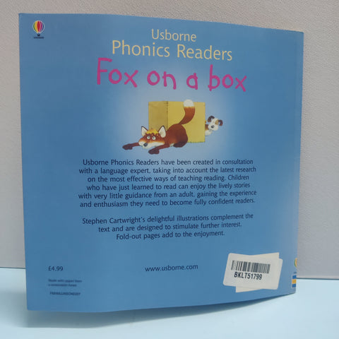 Usborne Phonics Reader Fox On A Box - BKLT51799