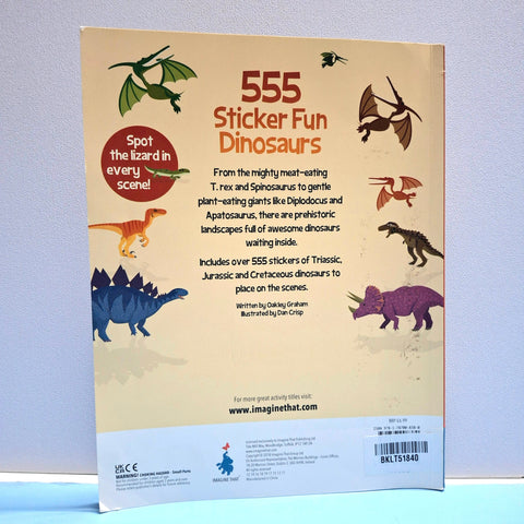 555 Sticker Fun Dinosaurs - BKLT51840