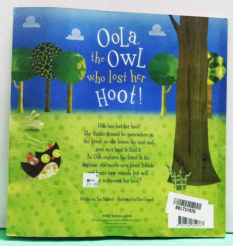 Oola The Owl Who Last Her Hoot - BKLT51976