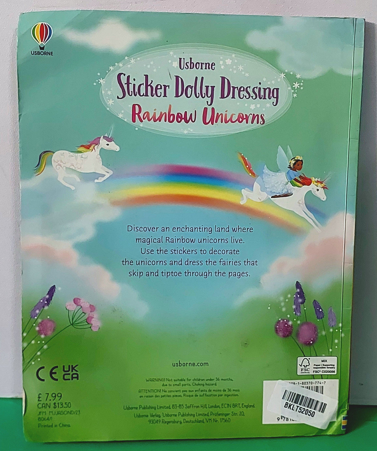 Sticker Dolly Dressing Rainbow Unicorn - BKLT52050