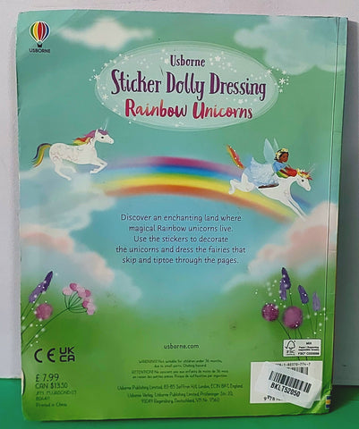 Sticker Dolly Dressing Rainbow Unicorn - BKLT52050