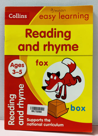 Reading And Rhyme - BKLT52080