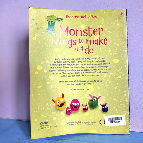 Monster Things To Make And Do - BKLT52154