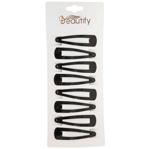 12 In 1 Tic Tack Hair Clip Black Big  - EKAS0127 - 2