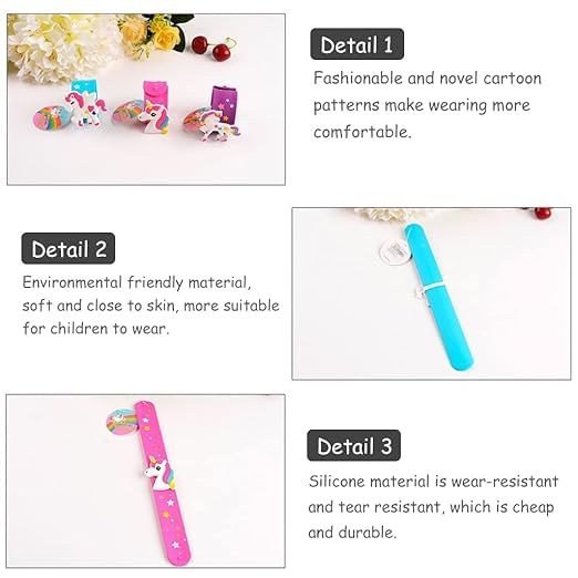 Colorful Star Slap Band For Girls Pack Of 1 Psc Random Colour - EKAS0175