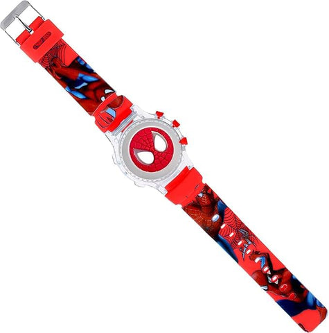 Glowing Lights Cartoon Printed Watch For Kids Random Colours - EKAS0177