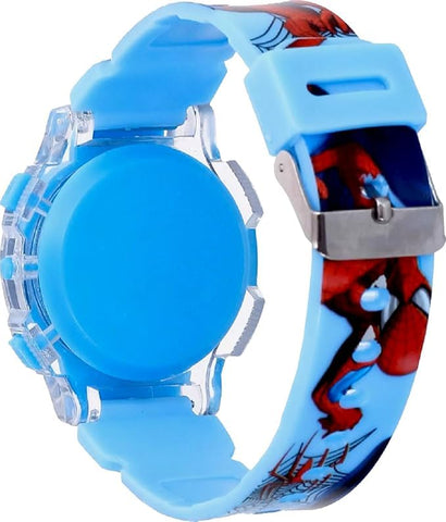 Glowing Lights Cartoon Printed Watch For Kids Random Colours - EKAS0177