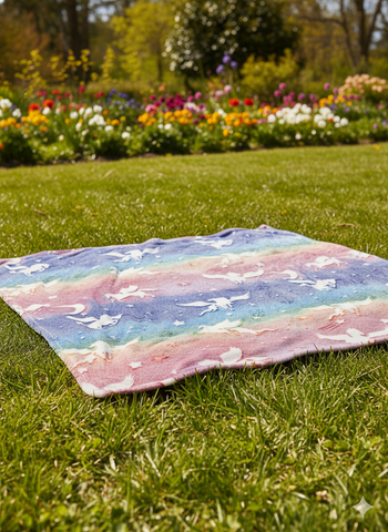 Glow in The Dark Radium Blanket for Kids Super Soft & Warm Glowing Blanket for Toddler All Seasons Baby Blanket Flying Pegasus Horses Theme (50 L x 37 H inch)