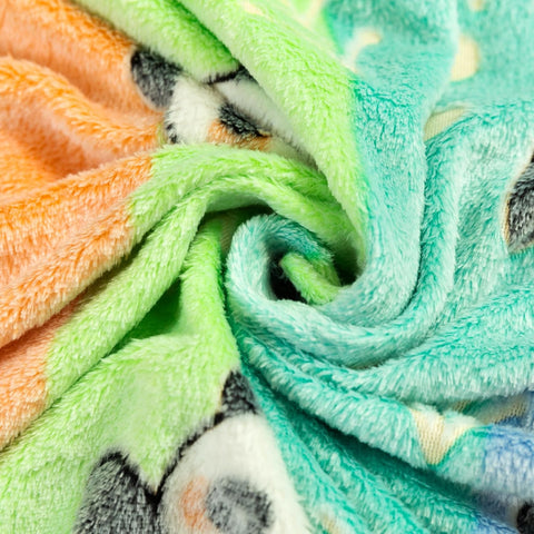 Glow in The Dark Radium Blanket for Kids Super Soft & Warm Glowing Blanket for Toddler All Seasons Baby Panda Pattern Theme (50 L x 37 H inch)