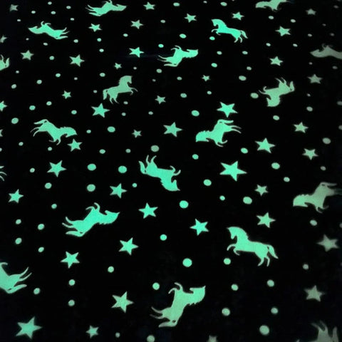 Glow in The Dark Radium Blanket for Kids Super Soft & Warm Glowing Blanket for Toddler All Seasons Baby Purple Unicorn  Theme (50 L x 37 H inch)