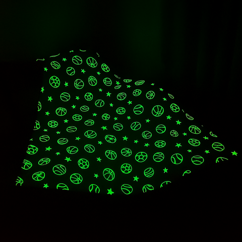 Glow in The Dark Radium Blanket for Kids Super Soft & Warm Glowing Blanket Sports Ball Pattern Theme  (59 L x 70 H Inch )