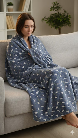 Glow in The Dark Radium Blanket for Kids Super Soft & Warm Dinosaurs Pattern Theme  (59 L x 70 H Inch )