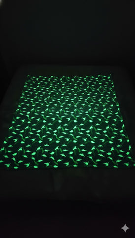 Glow in The Dark Radium Blanket for Kids Super Soft & Warm Dinosaurs Pattern Theme  (59 L x 70 H Inch )