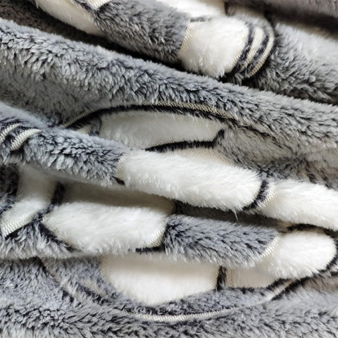 Glow in The Dark Radium Blanket for Kids Super Soft & Warm Football Pattern Theme  (59 L x 70 H Inch )