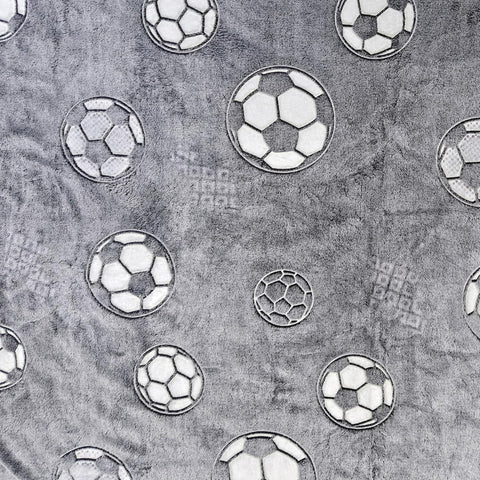 Glow in The Dark Radium Blanket for Kids Super Soft & Warm Football Pattern Theme  (59 L x 70 H Inch )
