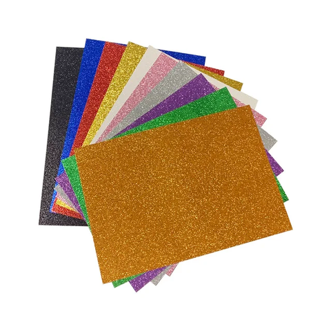 10 In 1 Plain Glitter Foam Sheet  - EKC2157