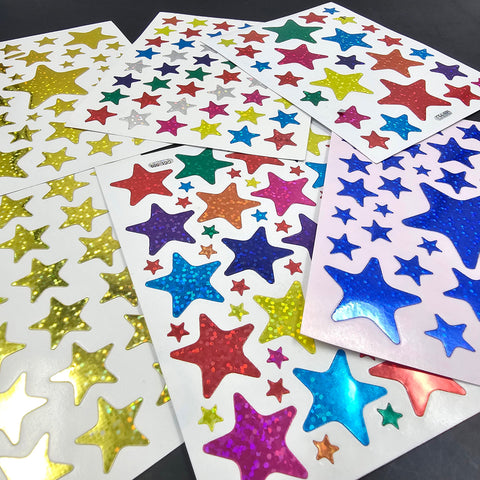 3D Star Sticker Pack of 10 Random Will Be Shipped - EKC2162