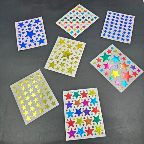 3D Star Sticker Pack of 10 Random Will Be Shipped - EKC2162