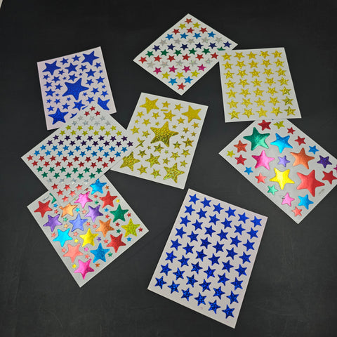 3D Star Sticker Pack of 10 Random Will Be Shipped - EKC2162