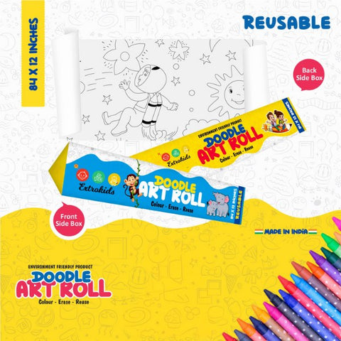 Extrokids Reuseable Universe Creation Doodle Art Roll - EKC2176