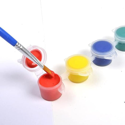 6Pc Paint With Brush 1Pc Random Design Will Be Shipped - EKC2189