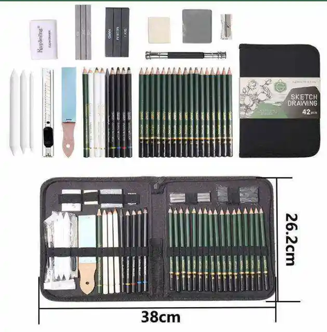 42Pcs Sketch Drawing Set - EKC2193