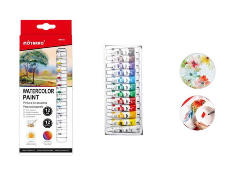 12Pcs Water Color Set - EKC2211