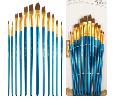 12Pcs Paint Brush Pbx - EKC2212