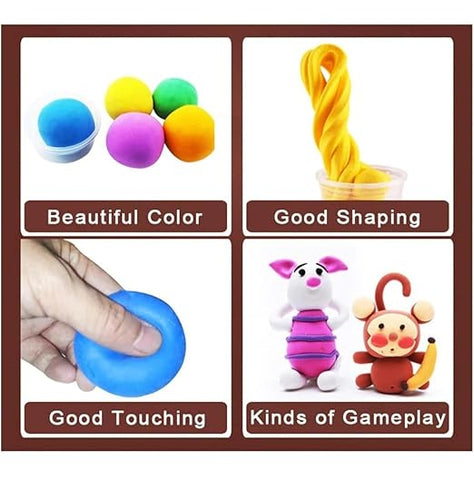 Soft Clay in 6 Vibrant Random Colors for Kids for Hands-On Creativity