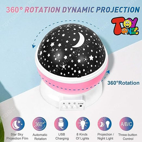 Star Master Galaxy Projector Rotating Lamp - EKH0136