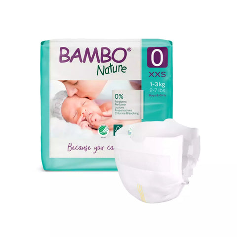 Bamboo Nature Diaper For Boys And Girls Pack Of 30 Size - S - EKJB0001