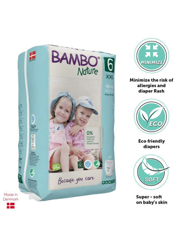 Bamboo Nature Pant Type  Diaper For Boys And Girls Pack Of 18 Size - Xxl - EKJB0007