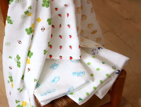 Muslin Baby Wash Cloth 1Pc Random Design Will Be Shipped - EKJB0022