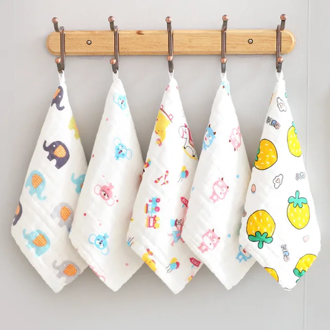 Muslin Baby Wash Cloth 1Pc Random Design Will Be Shipped - EKJB0022