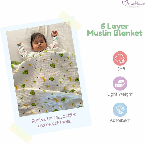 Muslin Baby Towel 1 Pcs - EKJB0027