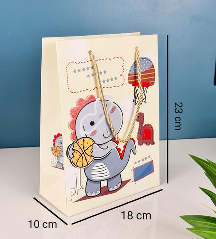 3D Return Gift Paper Bag Dino Theme