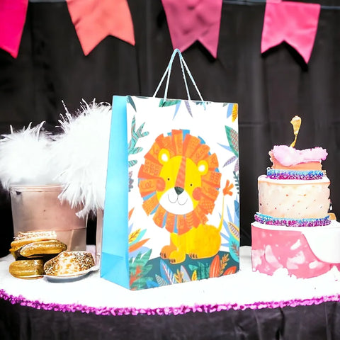 3D Return Gift Paper Bag Animals Lion - EKRG0025 - 2