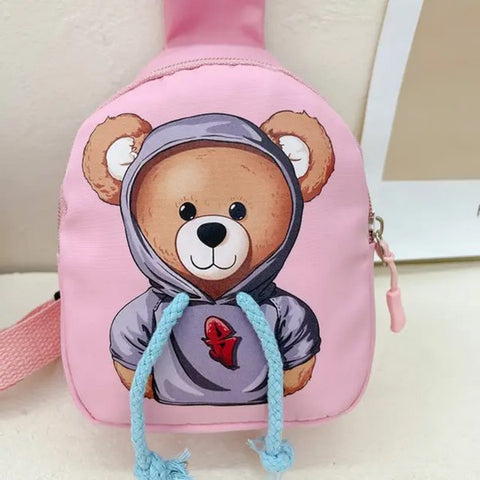 Bear Chest Bag Baby Pink - EKSS0166 - 6