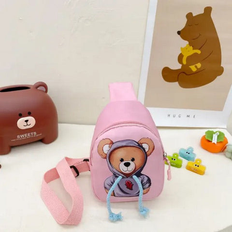 Bear Chest Bag Baby Pink - EKSS0166 - 6