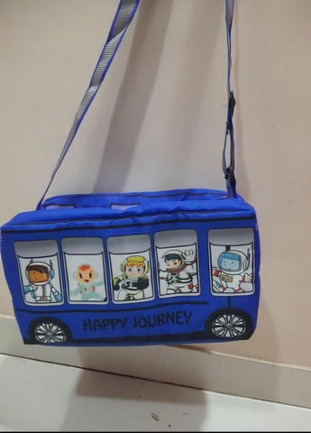 Bus Theme Lunch Bag - Navey Blue - EKSS0176 - 3