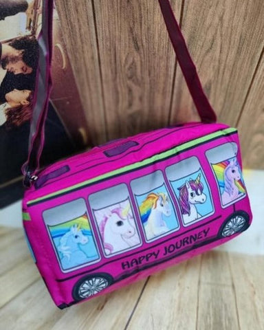 Bus Theme Lunch Bag - Pink - EKSS0176 - 6