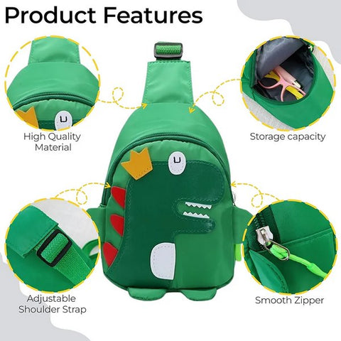 Dino Chest Bag - Green - EKSS0184 - 1